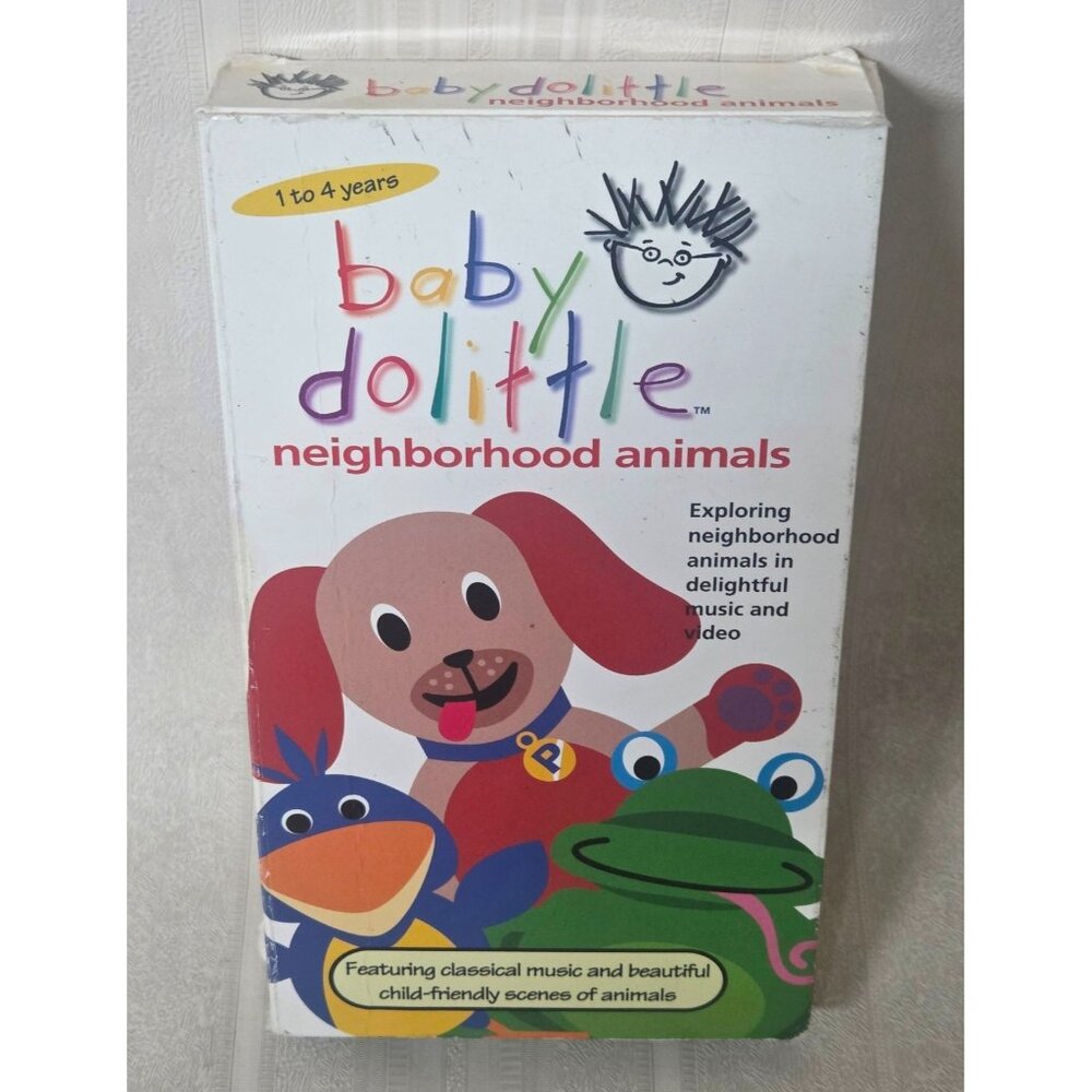 Baby Dolittle Neighborhood Animals VHS Tape 2001 Children’s Video Educational